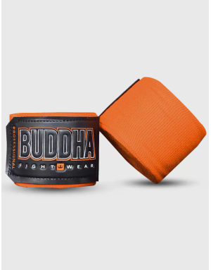 Neon Orange Buddha Boxing Bandages 4.5M Semi-Elastic | Il Coliseum