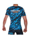 Rashguard Ground Game War Machine Azul Manga Corta | Il Coliseum