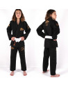 Kimono BJJ Infantil BOA Jogo No Chão Negro | Ligero y Resistente