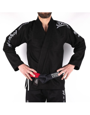 Kimono de BJJ BOA Deslumbrante Negro | Gi Diseñado Origen Brasileño 450g