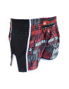 Buddha Retro Premium Black Muay Thai Shorts | Buddha Identity and Professional Performance