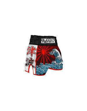 Buddha Retro Tsunami Muay Thai Shorts | Oriental Design and Professional Performance