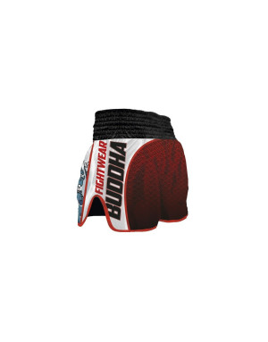 Buddha Retro Tsunami Muay Thai Shorts | Oriental Design and Professional Performance