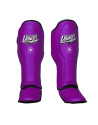 Espinilleras Danger Super Max Neon Morado | Muay Thai y Kick Boxing