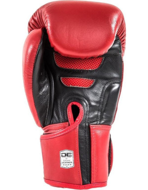 Guantes de Boxeo de Piel Danger Super Max Rojo Negro | Boxeo y Muay Thai