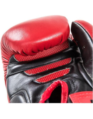 Danger Super Max Red and Black Leather Boxing Gloves | Boxing and Muay Thai