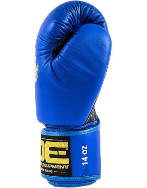 Guantes de Boxeo de Piel Danger Super Max Azul Negro | Boxeo y Muay Thai