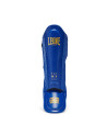 Espinilleras Leone 1947 DNA GEL Azules | Protección Profesional Muay Thai y MMA