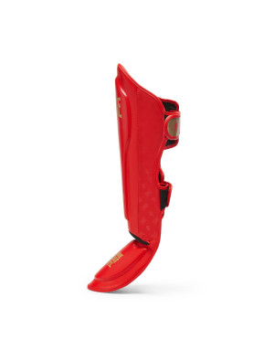 Leone 1947 DNA GEL Red Shin Guards | Muay Thai and MMA Protection
