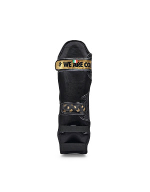 Espinilleras Leone 1947 DNA GEL Negras | Protección Profesional Muay Thai