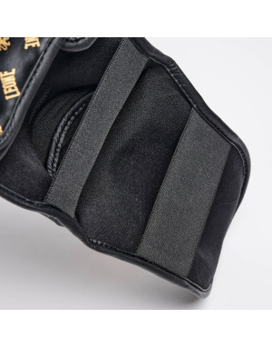 Espinilleras Leone 1947 DNA GEL Negras | Protección Profesional Muay Thai