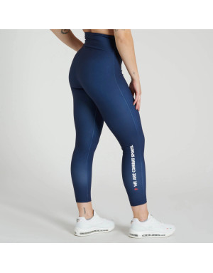 Leggings Leone 1947 Logo WACS Azul Marino | Mallas Deportivas Mujer Entrenamiento
