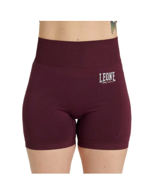 Leone 1947 Bordeaux Logo Women's Shorts | Sports Training Shorts