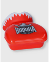 Red Buddha Vampire mouthguard. Proper fit, with double layer of gel and includes a case.