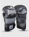 Epic MMA Buddha Black/Grey Gloves. GS-3 series with gel, premium microfibre and improved ventilation. Training and competition.