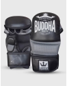 Epic MMA Buddha Black/Grey Gloves. GS-3 series with gel, premium microfibre and improved ventilation. Training and competition.