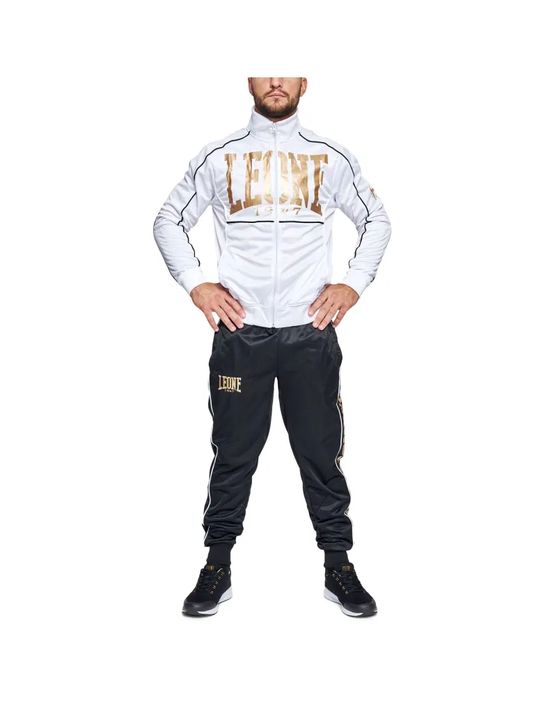 Leone 1947 Premium White/Black Tracksuit | Sports Tracksuit