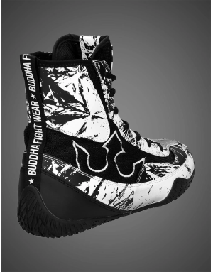 Buddha Vortex White Boxing Boots | Boxing Shoes