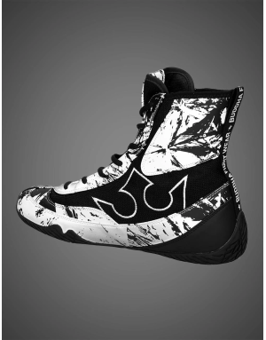 Buddha Vortex White Boxing Boots | Boxing Shoes