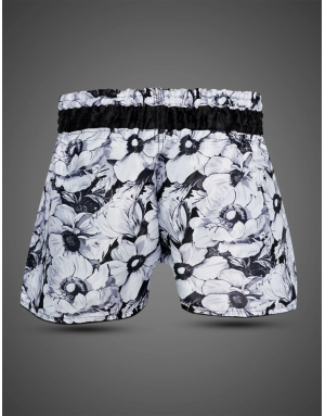 Short Muay Thai Buddha Colors Trike Noir Blossom | Diseño Floral