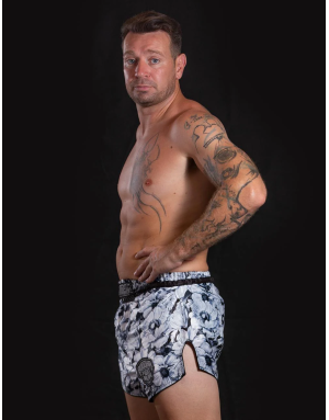 Short Muay Thai Buddha Colors Trike Noir Blossom | Diseño Floral