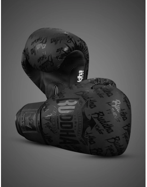 Buddha Top Premium Black Matte Boxing Gloves. Elegant design and great protection, GS-3 foam. Ideal for your training sessions.