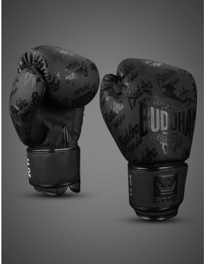 Buddha Top Premium Black Matte Boxing Gloves. Elegant design and great protection, GS-3 foam. Ideal for your training sessions.
