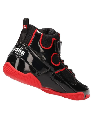 Buddha One Black and Red Boxing Boots | Boxing Shoes