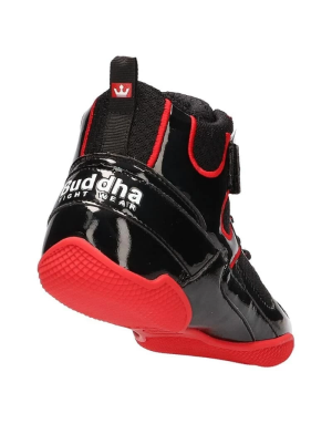 Buddha One Black and Red Boxing Boots | Boxing Shoes