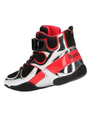 Buddha One Silver Black Boxing Boots | Professional Footwear