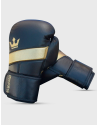 Guantes de Boxeo Epic Negros de piel. Diseño ergonómico, acolchado GS-4 y doble velcro, para una protección máxima.
