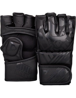 Ringhorns Nitro Black Matte MMA Gloves | Professional MMA