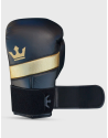 Guantes de Boxeo Epic Negros de piel. Diseño ergonómico, acolchado GS-4 y doble velcro, para una protección máxima.