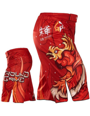 Fightshort Ground Game Vermilion Bird | Pantalón MMA Grappling