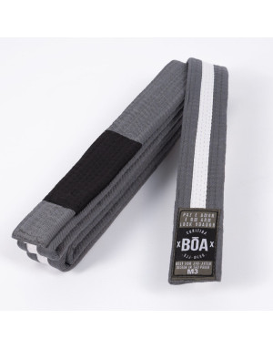 Boa Grey and White Children's BJJ Belt