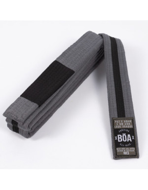 Boa Grey and Black Children's BJJ Belt