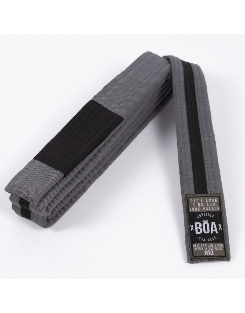 Boa Grey and Black Children's BJJ Belt