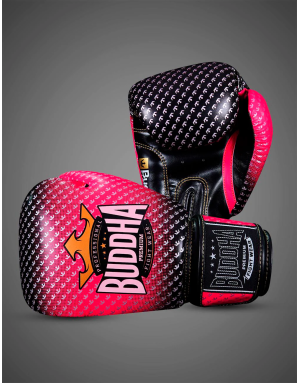 Buddha Titanium Rosa y Negro. Guantes para Entrenamientos Intenso.