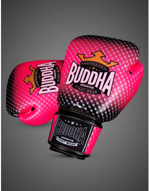 Buddha Titanium Rosa y Negro. Guantes para Entrenamientos Intenso.