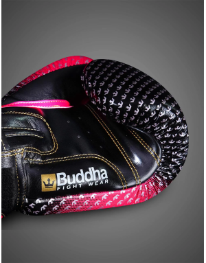 Buddha Titanium Rosa y Negro. Guantes para Entrenamientos Intenso.