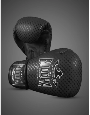 Buddha Titanium Negro Mate. Guantes Sobrios y Resistentes para Boxeo.
