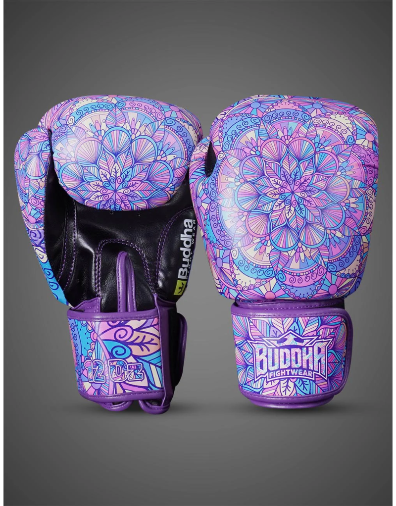 Guantes Buddha Mandala Morado. Rendimiento Profesional con Protección GS-3.