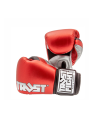 Trust Fight Squire Semi Piel Rojo, Plata y Negro metalizados, los mejores guantes de boxeo para luchadores avanzados.