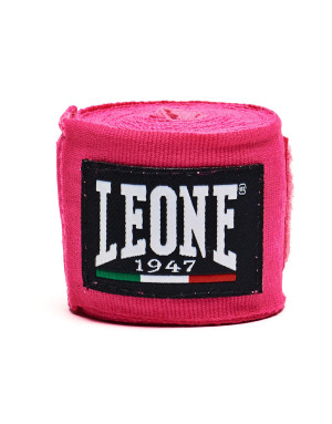 Leone 1947 2.5 m Pink Boxing Bandages | Semi-elastic cotton bandages for children, for hand and wrist protection during training