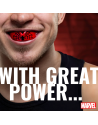 SafeJawz Marvel Spider-Man mouthguard — double layer of protection, comfortable fit and design inspired by the arachnid hero.