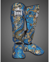 Buddha Dragon Blue Shin Guards | Muay Thai, Kickboxing and MMA.