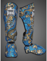 Buddha Dragon Blue Shin Guards | Muay Thai, Kickboxing and MMA.