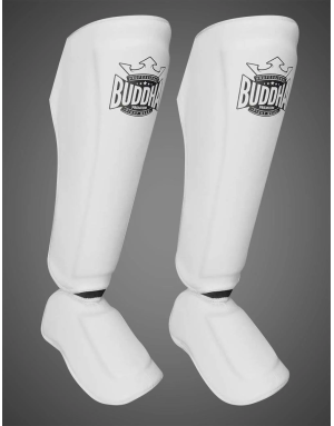 Espinilleras Buddha Epic Blancas para MMA y Muay Thai - Protege y Entrena con Estilo