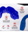Safejawz Intro Series Azul – Protector Bucal Seguro y Adaptable para Boxeo, Muay Thai y MMA