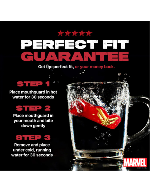 Safejawz Marvel Captain Marvel Mouthguard – Maximum Protection and a Professional Fit for Contact Sports